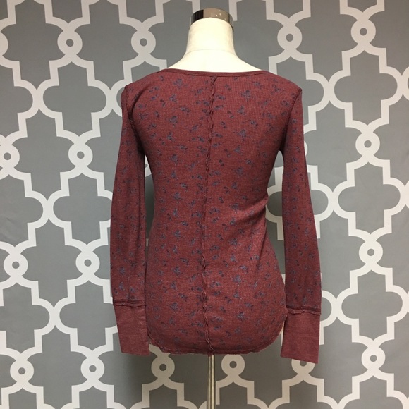 ❌SOLD❌ We The Free Floral Waffle Knit Thermal Top - Picture 6 of 8